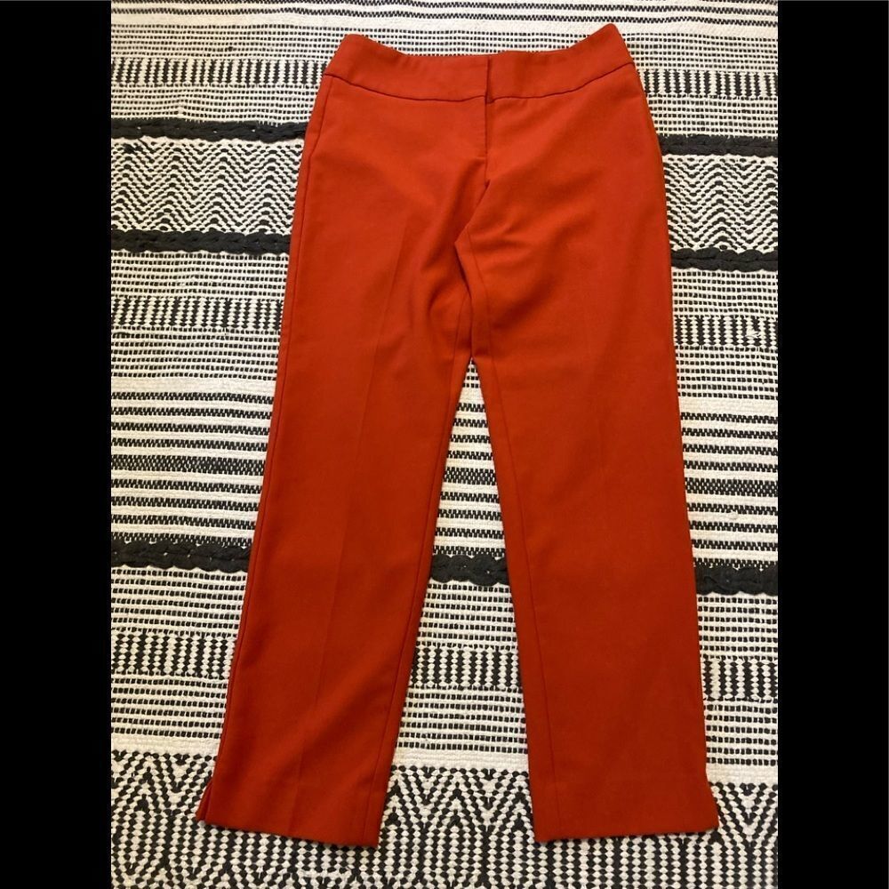 Talbots  orange ankle pants - Picture 2 of 8
